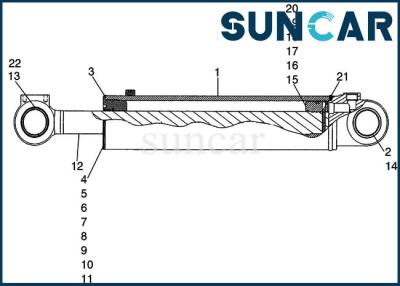 Chine 8605263 modèle Cylinder Repair Sealing Kit Loader Machinery Seal de la CAISSE 721D de kit de joint de seau à vendre