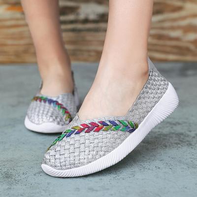 China Breathable summer hand knitted sneakers large size women's shoes border women's shoes shoes for sneakers for women and ladies 2020 for sale