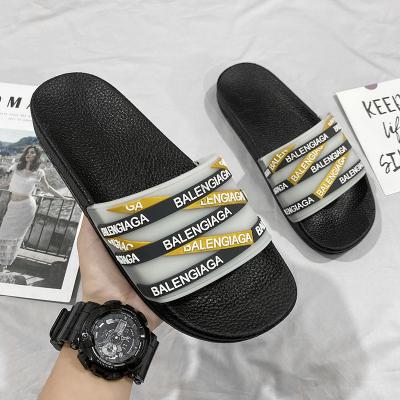 China Fashion Trend Slippers Men's Summer Thick-soled Non-slip Increase Wear External Beach Shoes Flip Flops Unisex for sale