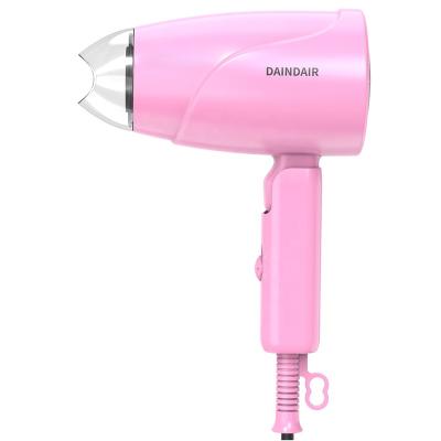 China Mini Portable Foldable Hair Dryer Machine Pink Blue Lightweight Collapsible Travel Hotel Blow Dryer for sale