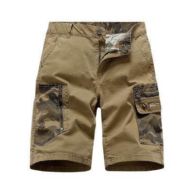 China 2022 Summer New Men's Breathable Camouflage Workwear Shorts Beach Casual Pants Stretch Multi-pocket Shorts for sale