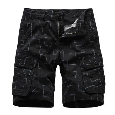 China 2022 viable new pure cotton workwear shorts loose men's pants fifth Bermuda multi-pocket shorts factory wholesale for sale