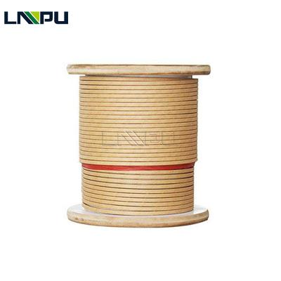 China Oil Immersed Transformer Magnet Insulated Paper Covered Wire Double Chamber Wiring Paper Wrapped Aluminum Wire Class220 for sale