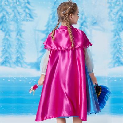 China Genuine/Safe/Comfortable Hot Party Anna Dress Frozen Costume Elsa Anna Dress Of Sale Kids Costume for sale