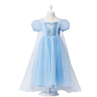 China Genuine/Safe/Easy Wearing Disney Authorized Frozen Princess Kids Dress Elsa Frozen Costume Dress for sale