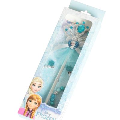 China Fashion Kids Elsa Princess Cosplay Dress Up 4 Pieces Jewelry Set For Girl for sale