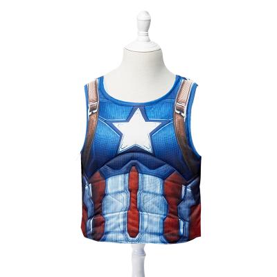 China Genuine/Safe/Easy Wearing In The Current Real Marvel Vest Superhero Costume Captain America Costume For Kids for sale