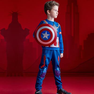 China Genuine/Safe/Easy Wearing Halloween Captain America Costume Kids Marvel Character Cosplay Costume Boys for sale