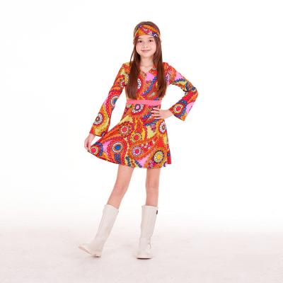 China 100% Polyester SA20-068 Hippe Dress Halloween Cosplay Party Costume, Cosplay Costume For Kids for sale