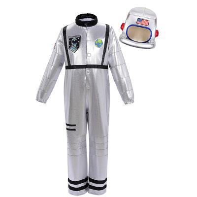 China Polyester Kids Astronaut Jumpsuit Space Suit With Helmet For Role Play Party Costume for sale