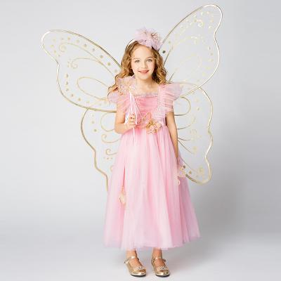 China New Genuine/Safe/Comfortable Design Fairy Wing Kids Dress Fairy Costumes Summer For Little Girls for sale