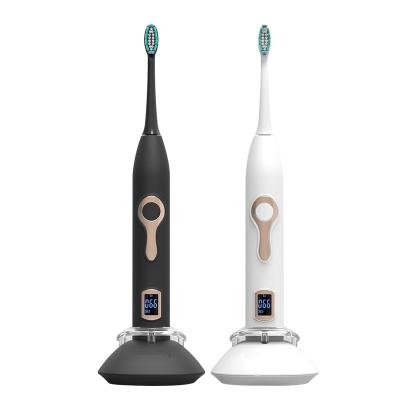 China IPX7 Intelligent Sonic Toothbrush Electric Foldable High Quality Waterproof Digital Display for sale