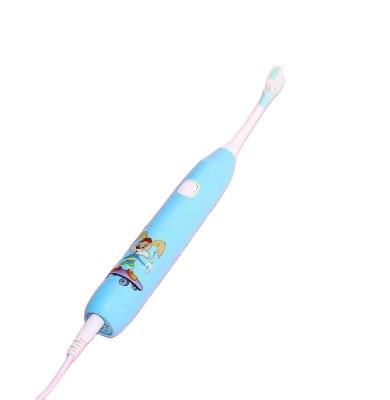 China A70 Child Battery Electric Toothbrush Cartoon Pattern Battery Operated Oral Cleaning Brush for sale