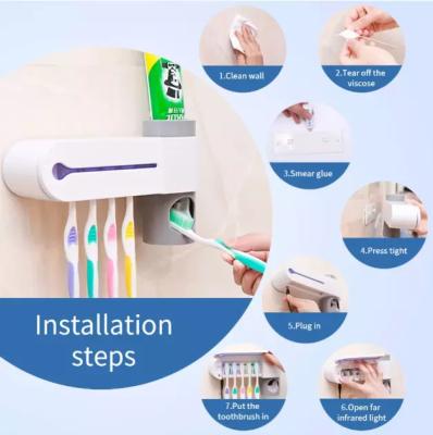 China Eco-friendly B530 Toothbrush Sterilizer Holder Multifunction UV Irradiation Sterilization for sale