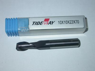 China Durable Micro - Grain TCT Carbide End Mill with two Flute Flat nose, Short shank for sale