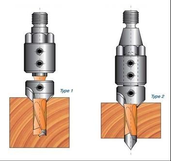 China Customized OEM Brad point, V point TCT Countersink cutters for sale