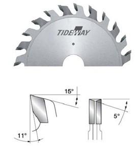 China Adjustable scoring TCT circular saw blades with premium steel and Micro grain carbide tips for sale