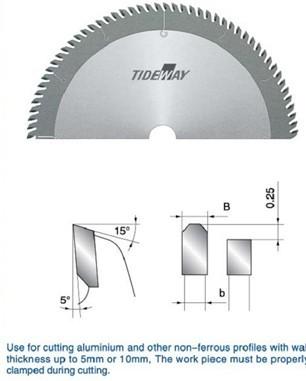 China Black or red TCT circular saw blades for cutting non - ferrous for sale