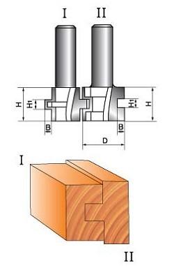 China Zungen-u. Nut-Stückchen bauen Mikro-Korn Hartmetall TCT-Fräser zusammen, der für Holzbearbeitung gebissen wird zu verkaufen