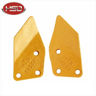 China Alloy Steel Hitachi Excavator Spare Parts, Engineering EX55 Excavator Bucket Side Cutter/Sharpening Cutter for sale