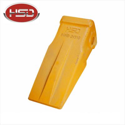 China Alloy Steel Hyundri Color Shine Bucket Teeth ISO9001 Yellow Tooth Point 61NB-31310 for sale