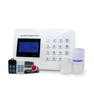 China Hottest Factory Direct Selling Chinese Language Remote Control GSM French-Spanish Russian Optional Net Dual and PSTN Wireless Alarm System for sale