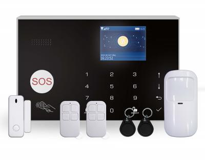 China Tuya WiFi/GSM Alarm System wired&wireless anti-theft door/window unclosed warning 2G/4G GSM Dia.100*33mm home security alarm system for sale