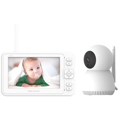 China 2020 Popular PAN-TILT Wireless Portable Baby Camera Monitor 5inch Wireless Video Baby Monitor for sale