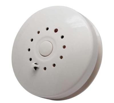 China YH-6188 fire alarm heat and smoke sensor backup 9V battery and cable 12V YH-6188 alarm combined smoke and heat detector for sale