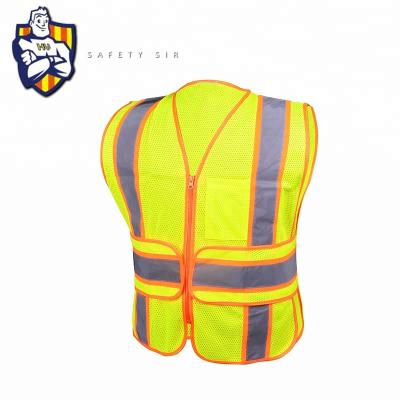 China Unisex High Visibility Safety High Visibility Reflective Invest Vest Belt Outdoor Running Reflective Recycling Safety for sale