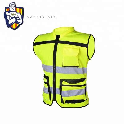 China High Visibility Reflective High Visibility Reflective Safety Work Hi Visiblity Class 2 ANSI/ISEA Safety Duty Vest for sale