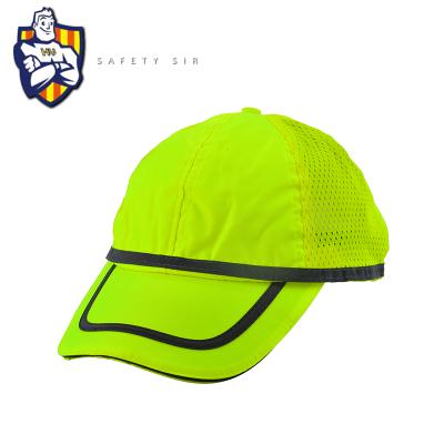 China New Design 100%Polyester High Visibility Reflective Baseball Hat for sale