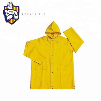 China Bachelor Rainwear Customized Adult High Quality PVC Rain Coat, Men Rain Coat, Rain Suit CE Standard, Yellow, Blue, Orange Can Be Made for sale