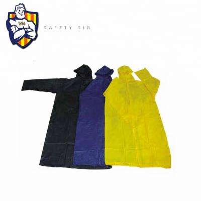 China Bachelor's Rainwear Customized Adult PVC Polyester High Quality Rain Coat, Men Rain Coat, Rain Suit CE Standard for sale