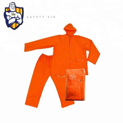 China Bachelor's Rainwear Customized Adult PVC Polyester High Quality Rain Coat, Men Rain Coat, Rain Suit CE Standard for sale