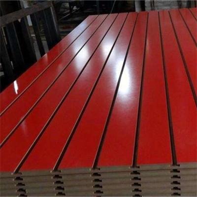 China Melamine Moisture Proof UV Coated MDF Grooved Board for sale