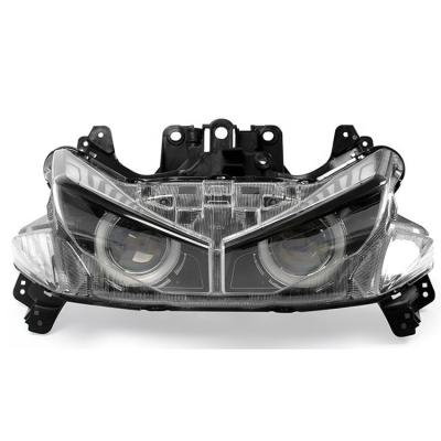 China Yongxin PC Motorcycle Clear Hard Coated Lighting System Led RGB High Brightness With High Beam And Low Beam Motorcycle Headlight Fpr Nvx155 Aerox155 for sale