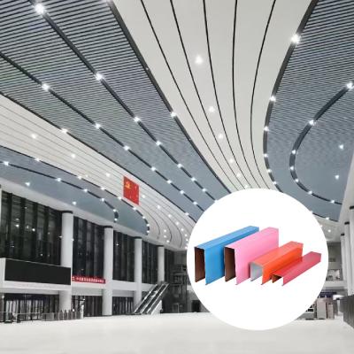 China 0.5mm-1.5mm Aluminium Baffle Ceiling Sound Absorbing For America Shopping Mall for sale