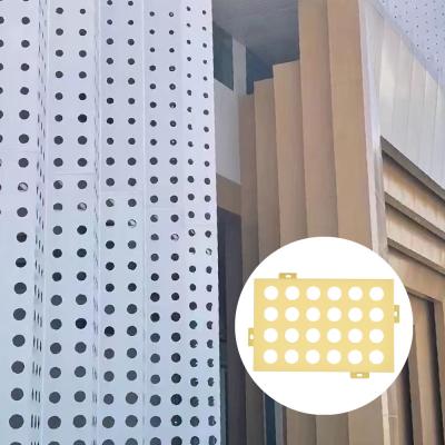 China Customized Perforated Aluminum Plate Fireproof Modern Cladding Wall Panels for sale