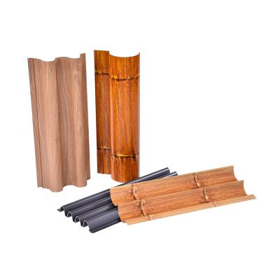 China Perfiles de aluminio resistentes al agua Gran panel de pared de grano de madera para decoración de paredes en venta