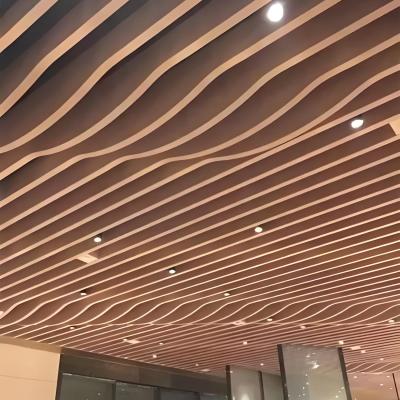 China Roof Decoration Beam Aluminum Baffle Ceiling TU Shaped For Office for sale