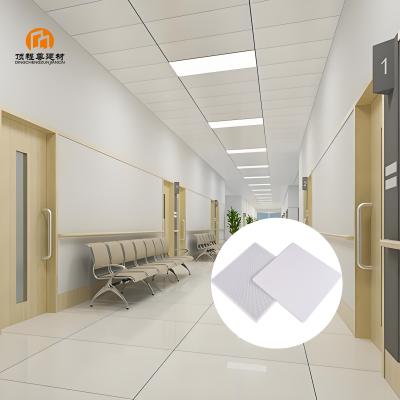 China Fire-resistant Hospital Decoration 600 x 600 mm Aluminum Panels Clip In Ceiling Tiles Removable False Metal Ceiling for sale