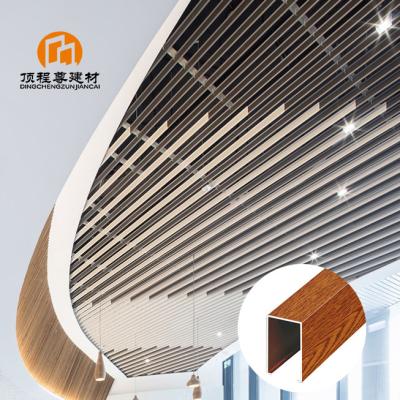 China Open Cell Aluminum Customized Grid Ceiling Modern Strip Metal Ceilings Waterproof False Ceiling for sale