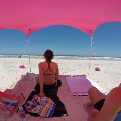 China Camouflage Game Parasol Canopy Sail Roof Rainfly Tarp Beach Umbrella/Camping Field/Sun Shelter Beach Tent for sale