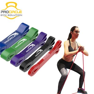 China Colorful GTM Procircle Exercise Yoga Polyester Resistance Band Ankle Resistance Band for sale