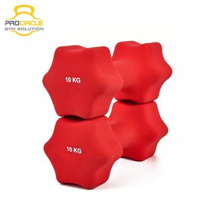 China Durable ProCircle PVC Dumbbell Bodybuilding Dumbbell Set for sale