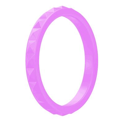 China Amazon Amazon Silicone Ring Diamond Shape Narrow Wedding Ring For Women for sale