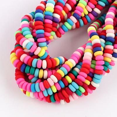 China DIY Jewelry Making New 7mm Abacus Space Clay Bead 110pcs/lot Polymer Clay Bead For DIY Jewelry Making for sale