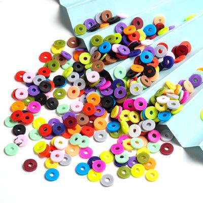 China Environmental Friendly Hot Sale 6mm Flat Round 200PCS Polymer Clay Beads In Bulk For Wholesales for sale