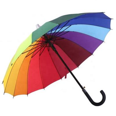 China Contemporary Custom Blank L Shaped Long Handle Fancy No Drip Umbrella With Plastic Cover for sale